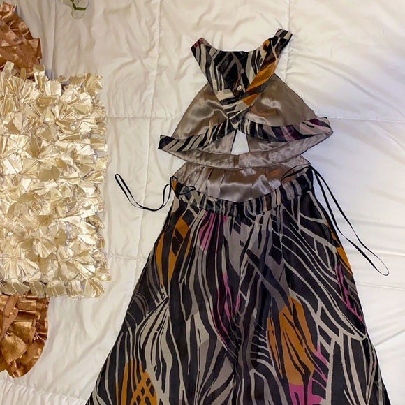 Ali Ro dress women’s 2 black gray pink orange​ - Picture 8 of 14